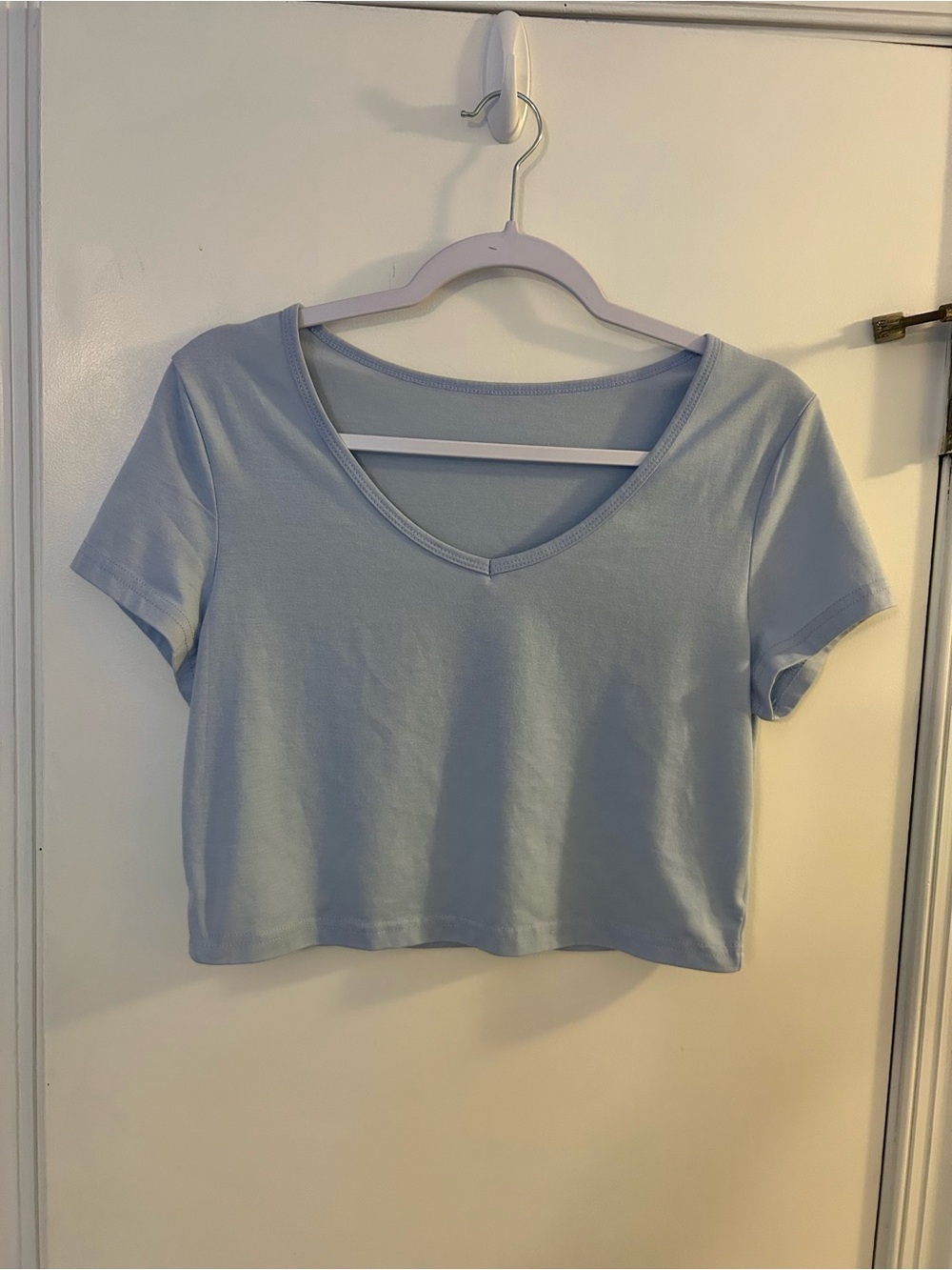 Women’s Baby Blue Cropped Tee